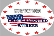 Oval Bumper Sticker