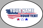 Oval Bumper Sticker