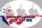 Oval Bumper Sticker