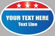 Oval Bumper Sticker