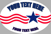 Oval Bumper Sticker